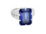 Judith Ripka 11.00ct Sapphire Simulant & 0.9ctw Bella Luce® Rhodium Over Sterling Silver Estate Ring