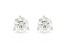 White IGI Certified Lab-Grown Diamond 14K White Gold Martini Stud Earrings 1.50ctw