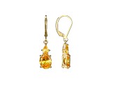 Yellow Cubic Zirconia 18k Yellow Gold Over Sterling Silver November Birthstone Earrings 6.63ctw