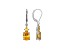Yellow Cubic Zirconia Platinum Over Sterling Silver November Birthstone Earrings 6.63ctw