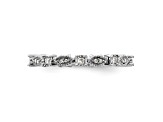 Sterling Silver Stackable Expressions Polished Diamond Ring 0.198ctw