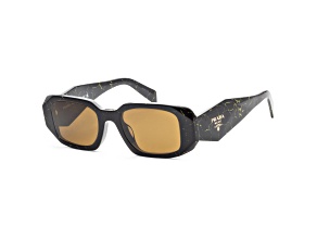 Prada Women's Fashion 51mm Black/Yellow Marble Sunglasses | PR-17WSF-19D01T