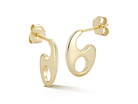 Rachel Zoe 14K Yellow Gold Over Sterling Silver Mariner Link Stud