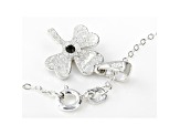 Connemara Marble Sterling Silver Shamrock Pendant With Chain