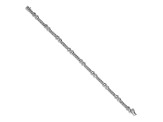 14K White Gold Lab Grown Diamond Fancy Bracelet