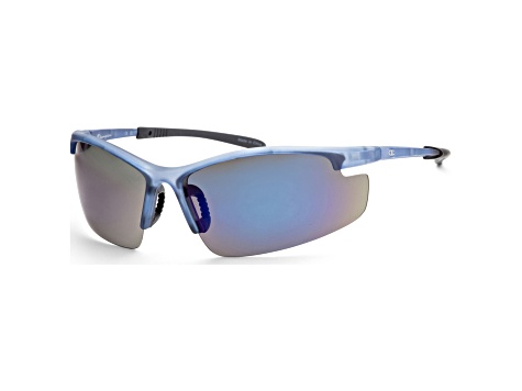 Champion Men's Sport 78mm Transparent Navy Sunglasses | CU514105