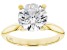 14K Yellow Gold Round IGI Certified Lab Grown Diamond Solitaire Ring 3.0ct, F Color/VS1 Clarity