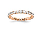 14K Rose Gold Lab Grown Diamond SI1/SI2, G H I, Eternity Band