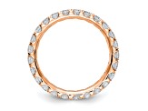 14K Rose Gold Lab Grown Diamond SI1/SI2, G H I, Eternity Band