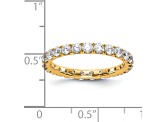 14K Yellow Gold Lab Grown Diamond SI1/SI2, G H I, Eternity Band