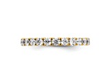 14K Yellow Gold Lab Grown Diamond SI1/SI2, G H I, Eternity Band