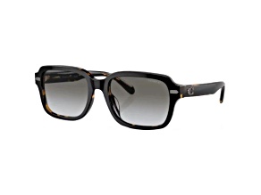 Coach Men's 56mm Black Dark Tortoise Sunglasses