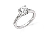 White Cubic Zirconia Platinum Over Sterling Silver Ring 1.70ctw
