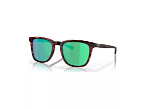Costa Del Mar Matte Tortoise/Green Mirror 580G Polarized 53 mm Sunglasses
