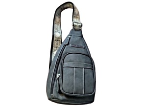 Stone Mountain Catalina Guitar Strap Nubuck Small Sling in Black