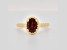 Oval Garnet 14K Yellow Gold Over Sterling Silver Ring 0.90ctw