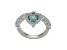 Judith Ripka 1.45ct Heart Lab Green Spinel and 3.73ctw Bella Luce Rhodium Over Sterling Silver Ring