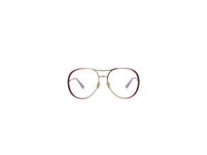 Chloe Aviator Full-Frame Red Eyeglass Frames