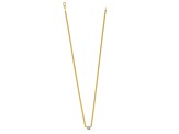 14K Yellow Gold with White Rhodium Diamond Curb 18 Inch Necklace