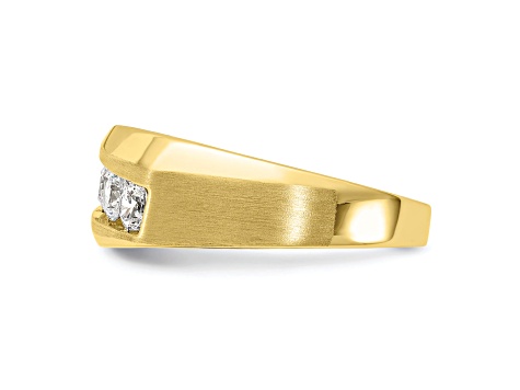 10K Yellow Gold Lab Grown Diamond SI1/SI2, G H I, Men's 5-Stone Ring