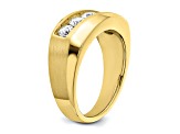 10K Yellow Gold Lab Grown Diamond SI1/SI2, G H I, Men's 5-Stone Ring
