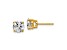 14K Yellow Gold Lab Grown Diamond 2ct. VS/SI GH+, 4-Prong Earrings