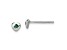 Rhodium Over Sterling Silver May Green Preciosa Crystal Heart Earrings