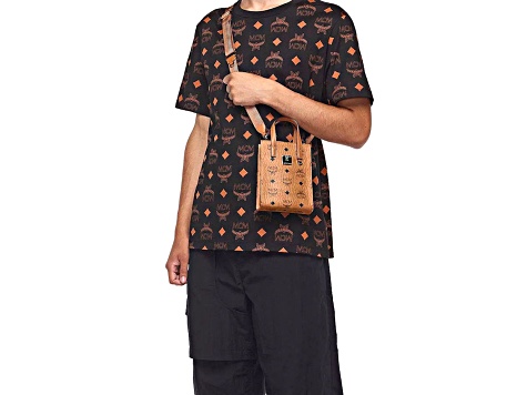 MCM Extra Mini Aren Tote with Visetos and Nappa Leather in