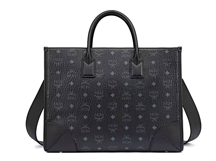 MCM München Tote Large BLACK MCM Large München Tote in Visetos Black Handbag - 154MQA | JTV