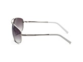 Guess Men's 66 mm Shiny Light Nickeltin Sunglasses