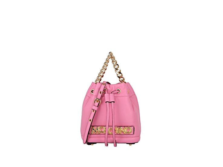トートバッグ MOSCHINO Women Messenger Bags 753280021222 Pink Love Moschino Women's Snake Print Shoulder Bag - Rosa