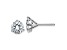 Rhodium Over 14K White Gold 2.50ct. 7.0mm Round J-K Color Moissanite Earrings