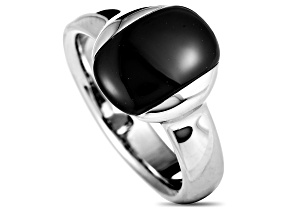 Calvin Klein "Devoted" Black Quartz Stainless Steel, Black Cat Eye Ring