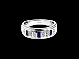 Star Wars™ Fine Jewelry R2 Series Blue Sapphire & White Diamond 14k White Gold Womens Ring 0.65ctw