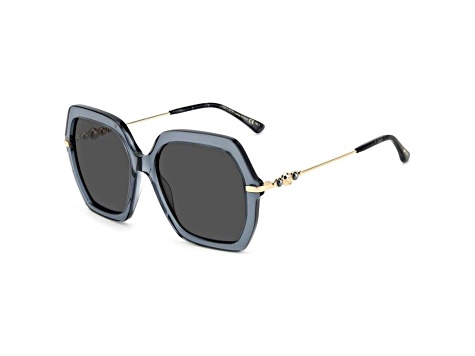 Jimmy Choo Women's 57mm Clear Blue Gold Sunglasses | ESTHERS-0C8W-IR