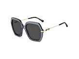 Jimmy Choo Women's 57mm Clear Blue Gold Sunglasses | ESTHERS-0C8W-IR
