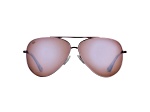 Flying Fisherman Crew Polarized Sunglasses Rose Gold Frame/Copper Silver Mirror Lens