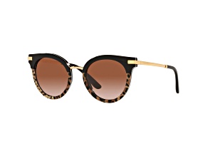 Dolce & Gabbana Women's 50mm Black Leo Print Sunglasses