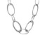 Judith Ripka Rhodium Over Sterling Silver 18" Oval Link Necklace