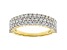 White Lab-Grown Diamond 14k Yellow Gold Band Ring 1.00ctw
