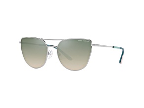 Armani Exchange Women's 56mm Shiny Silver Sunglasses