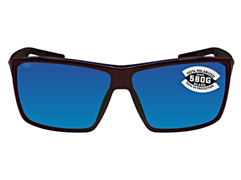 Costa Del Mar Rincon Shiny Black/ Blue Mirror 580G Polarized 63mm Sunglasses