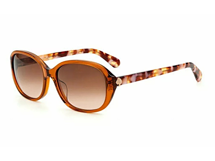 Kate Spade Brown Oval Frame/ Brown Lenses Sunglasses
