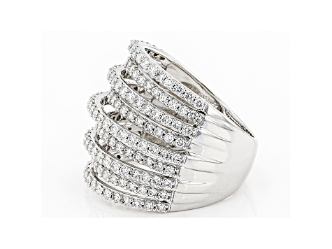 White Lab-Grown Diamond 14kt White Gold Ring 2.00ctw