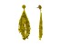 Yellow and Gold Graduated Fringe Seed Bead Earring