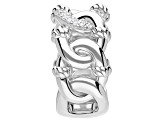 Judith Ripka 0.45ctw Bella Luce® Diamond Simulant Rhodium Over Sterling Silver Linked Band Ring