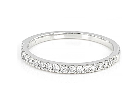 White Lab-Grown Diamond 14k White Gold Band 0.25ctw