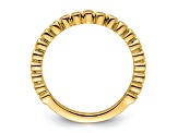 14K Yellow Gold Stackable Expressions Diamond Ring 0.11ctw