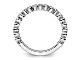 14K White Gold Stackable Expressions Diamond Ring 0.11ctw