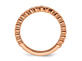 14K Rose Gold Stackable Expressions Diamond Ring 0.11ctw